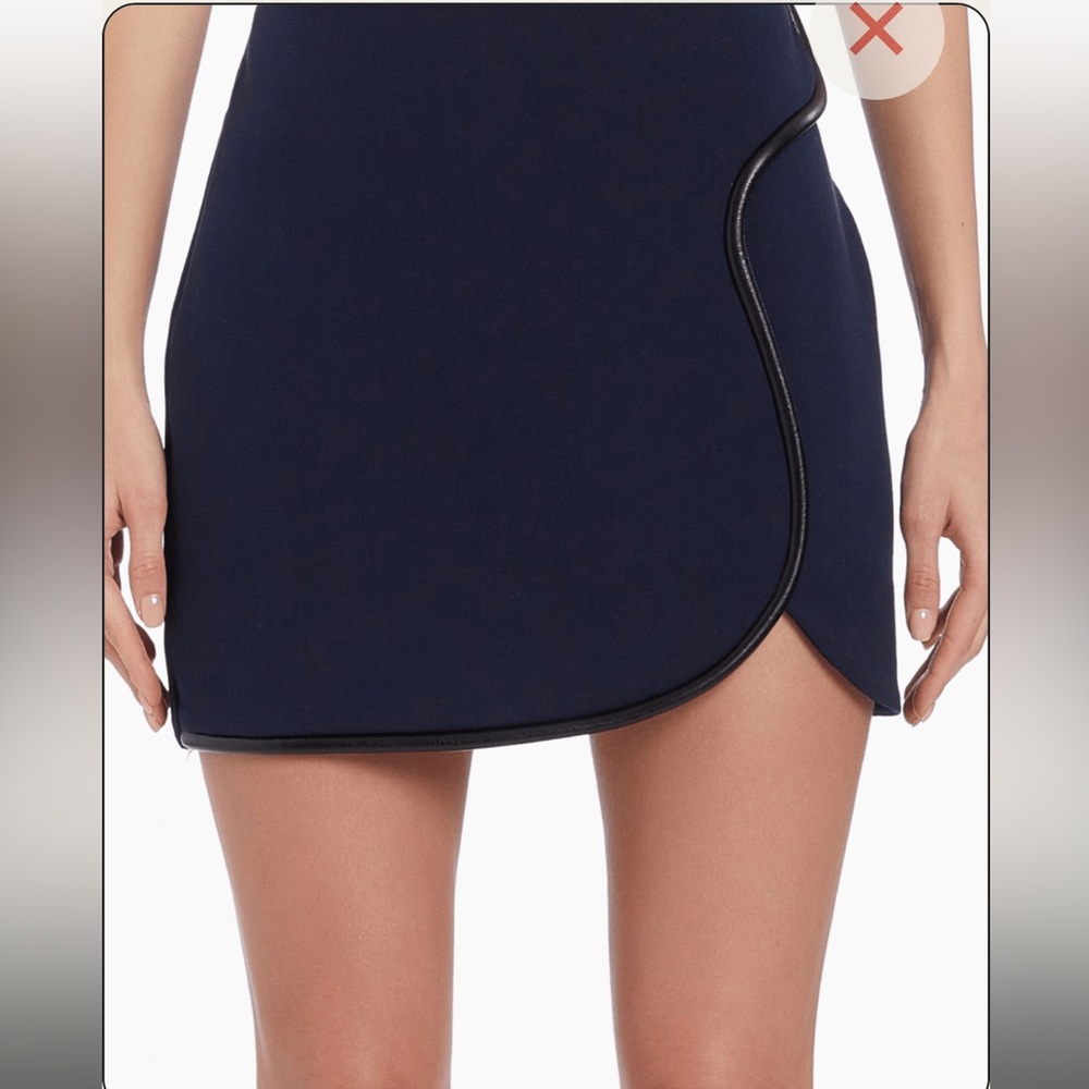 Amanda Uprichard Navy Andie Skirt NWT